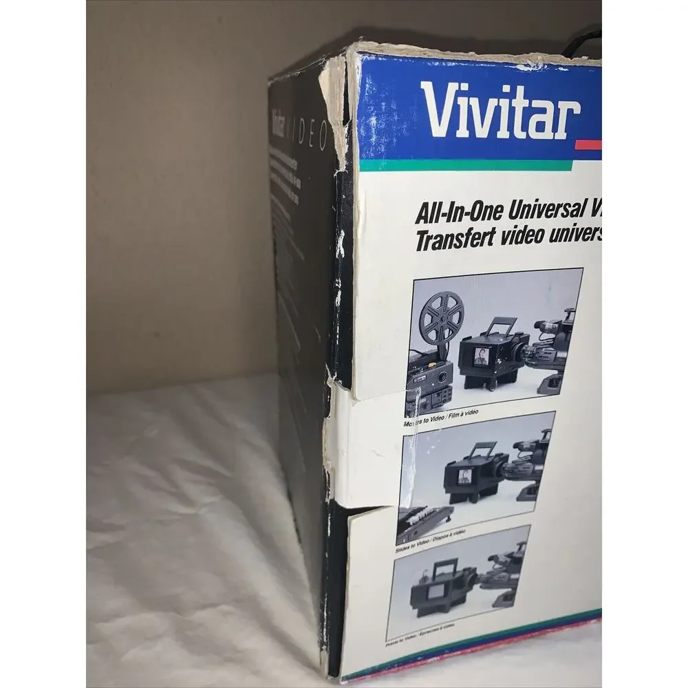 VIVITAR UVC-1 ALL IN ONE UNIVERSAL VIDEO CONVERTER FROM SLIDES & PHOTOS TO VIDEO